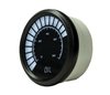 LED Analog Bar graph Oil Pressure Gauge with Black Bezel [White] - image 2
