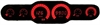 LED 6-Gauge Universal Analog Bar Graph Panel [Red] - image 1