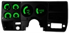 BG6004G LED Digital Bargragh Gauge Panel 1973-1987 Chevy Truck [Green] - image 1