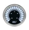 LED Analog Bar graph Voltmeter Gauge  [White, 2 1/16, Chrome] - image 1