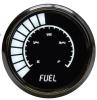 LED Analog Bar graph Fuel Level Gauge with Chrome Bezel [White] - image 1