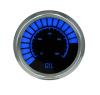 LED Analog Bar graph Oil Pressure Gauge with Chrome Bezel [Blue] - image 1
