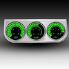 BS9333G 3-Gauge Bargraph Panel, Green - image 1