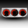 BS9333R 3-Gauge Bargraph Panel, Red - image 1
