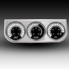 BS9333W 3-Gauge Bargraph Panel, White - image 1