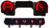 LED Digital Dash Panel Kit 1992-1995 Jeep YJ - Red - image 1