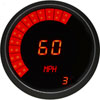 3-3/8" LED Bar Graph Memory Speedometer / Tachometer Combo Gauge Torch Red - image 1