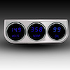 MS9333B 3-Gauge Digital Panel, Blue - image 1