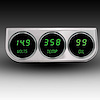 MS9333G 3-Gauge Digital Panel, Green - image 1