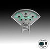 WL1101G Analog Gauge Panel, 1955-1956 Chevy Bel Air, Green - image 1