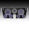 WL6003P-S9020 Analog Gauge Panel, 1967-1972 Chevy Truck, With GPS SendIng Unit, Purple - image 1