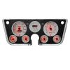 White Lightning Direct-Fit Analog Gauge Panel for 1967-1972 Chevy Trucks [Red] - image 1