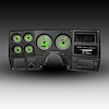 WL6004G-S9020 Analog Gauge Panel, 1973-1987 Chevy Truck, With GPS SendIng Unit, Green - image 1