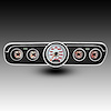 WL7001R Analog Gauge Panel, 1965-1966 Ford Mustang, Red - image 1