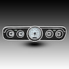 WL7001W Analog Gauge Panel, 1965-1966 Ford Mustang, White - image 1