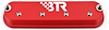 VCA-02-BLK-CM Valve Cover Set, GM Gen III/Gen IV LS, w/o Coil Mounts [Red Powder-Coated] - image 1