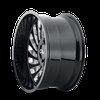 9108-24281BM 9108 Switchback Wheel [Size: 24" x 12"] Gloss Black Milled Finish - image 2