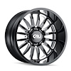 9110-2185BM 9110 Summit Wheel [Size: 20" x 10"] Gloss Black Milled Finish - image 1