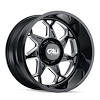 9111-2170BM 9111 Sevenfold Wheel [Size: 20" x 10"] Gloss Black Milled Finish - image 1