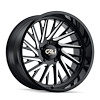 9114-2170BM 9114 Purge Wheel [Size: 20" x 10"] Gloss Black Milled Finish - image 1