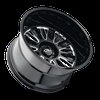 9116-2183BM 9116 Vertex Wheel [Size: 20" x 10"] Gloss Black Milled Finish - image 2