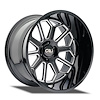 9117-2181BM 9117 Auburn Wheel [Size: 20" x 10"] Gloss Black Milled Finish - image 1