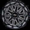 9117-2181BM 9117 Auburn Wheel [Size: 20" x 10"] Gloss Black Milled Finish - image 3