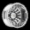 9110D-2879PMR232 9110D Summit Dually Rear Wheel [Size: 20" x 8.25"] Polished Finish - image 2