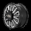9110D-2881BMF115 9110D Summit Dually Front Wheel [Size: 20" x 8.25"] Gloss Black Milled Finish - image 2