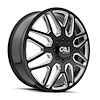 9115D-22881BMR192 9115D Invader Dually Rear Wheel [Size: 22" x 8.25"] Gloss Black Milled Finish