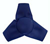 Steering Wheel Pad Blue 3 Spoke - image 1
