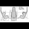 Aluminum Intermediate Youth Oval Track Seat 20° Layback - image 2