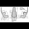 Aluminum Intermediate Oval Track Seat 20° Layback - image 2