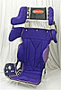 14" Seat Cover Only Purple Cloth - image 1