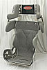14" Seat Cover Only Grey Cloth - image 1