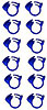 Fuel Line Clamps Blue - image 1