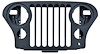 Grille Assembly for 1976-1986 Jeep CJ5, CJ6, CJ7, CJ8 [Black] - image 1