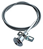 0847-341 Air Vent Cable for 1955-1959 Chevy/GMC Trucks [Chrome Knob] - image 1