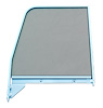 0847-915 Door Window Glass, 55-'59 (Green Tinted), With Chrome Trim, Driver's Side - image 1