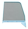 0847-916 Door Window Glass, 55-'59 (Green Tinted), With Chrome Trim, Passenger's Side - image 1