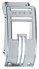 0847-986 Deluxe Heater Control Beze, 55-'59 Chevy Truck l, Chrome - image 1