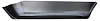 90-25-60-1 Rear Lower Quarter Panel, 67-'74, Driver's Side