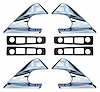 Bed Rail and Roof Rack End Cap Kit 1967-1987 GM Pickup Truck, 1984-1991 Jeep Grand Wagoneer, 1971-1980 International Scout II - image 1