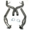 X-Pipe with Catalytic Converters 2005-2010 Mustang GT 4.6L - image 1