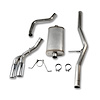 304 Stainless Cat-Back Exhaust System for 2004-2019 Chevy/GMC 1500 Ext/Crew Cab 4.8L/5.3L [3 in. Dual Side-Swept Tips]