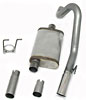 Exhaust System 1991-1996 Wrangler YJ 4WD 2.5L/4.0L - image 1