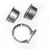 Stainless Steel V-Band Exhaust Clamp with Flanges - image 1