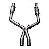 X-Pipe Style Midpipe 2005-10 Ford Mustang GT 4.6L 3V - image 1