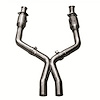 X-Pipe Style Midpipe 2005-10 Ford Mustang GT 4.6L 3V - image 1