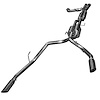 Complete GREEN Catted Exhaust System 2011-14 Ford Raptor SVT 6.2L 4V Extended Cab - image 1